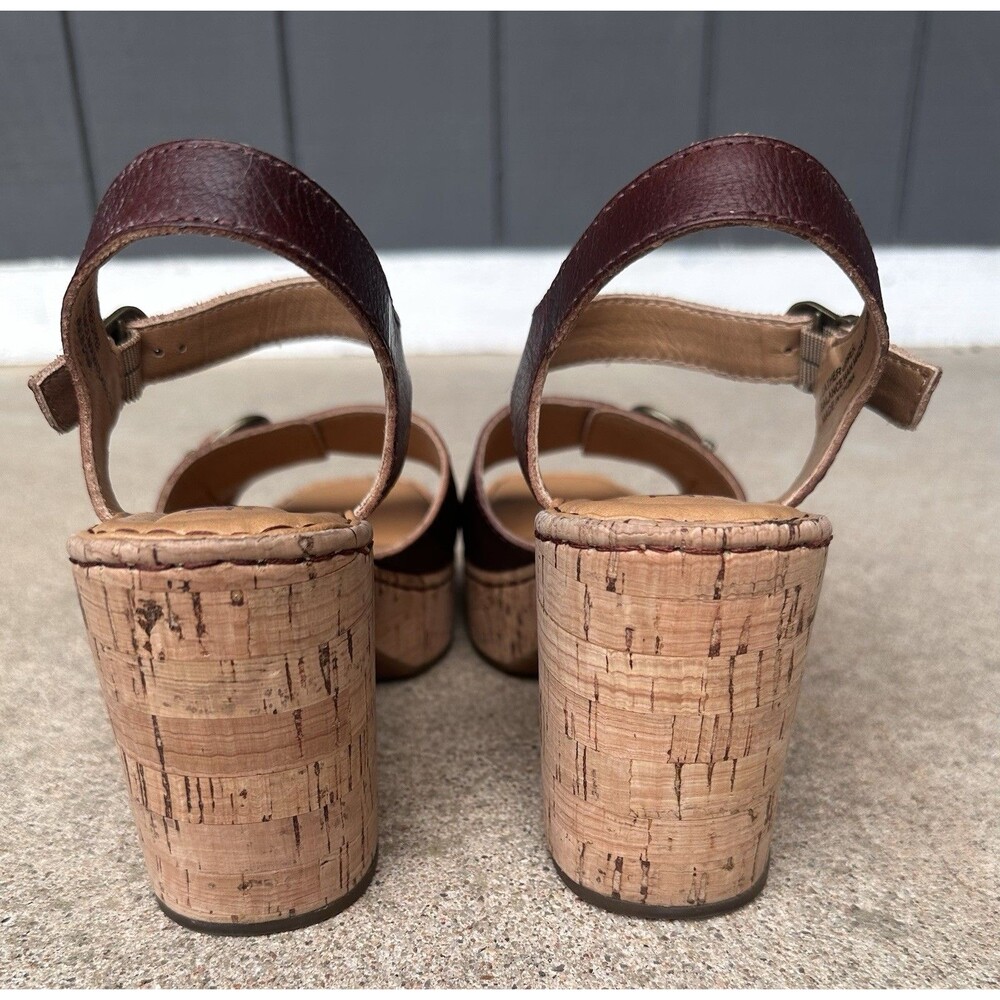 Børn Brown Leather Strappy Gladiator Ankle Strap Buckle Sandals Women’s 8M - Picture 6 of 7